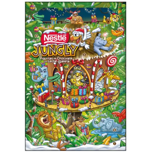 Calendario de adviento Nestlé jungly a 1,99€ en carrefour con la APP GELT (Combinaciones)