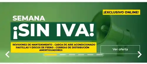 Semana SIN IVA en talleres Feuvert