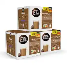 cápsula a 16 céntimos! 90 cápsulas Nescafé Dolce Gusto Café con Leche -