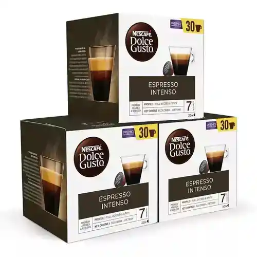 Cápsulas Dolce Gusto Espresso Intenso Pack 90 unidades