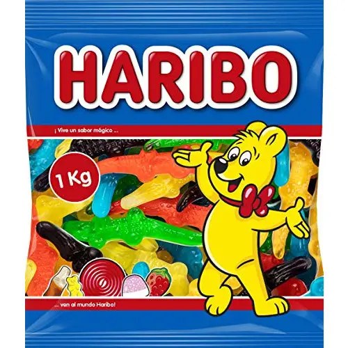 Caramelos Haribo Lagartones 1000 gr.