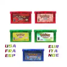 Cartucho de juego GBA, tarjeta de consola de videojuegos de 32 bits, Pokemon Esmeralda, verde hoja verde rubí zafiro, etiqueta brillante para GBA NDS - AliExpress 26