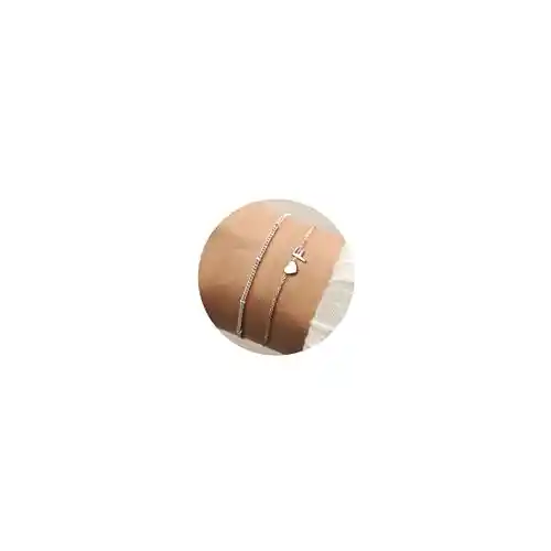 Pulsera de Plata para Mujer Personalizada con Dijes de Letras Joyas para Mujer Regalos de Confirmación para Niñas