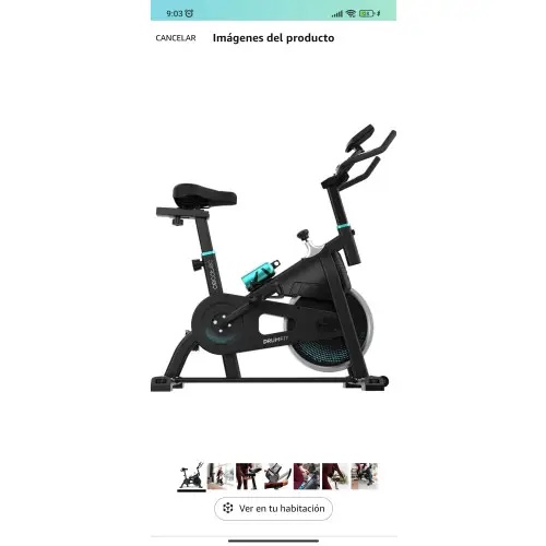 Cecotec Bicicleta Indoor con Volante de Inercia de 10 Kg DrumFit