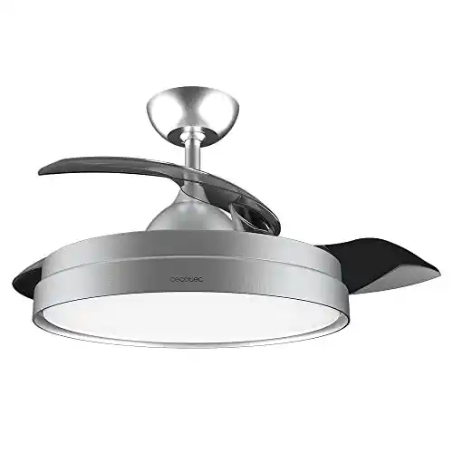 Cecotec Ventilador de Techo con Aspas Retráctites y Lámpara EnergySilence Aero 4
