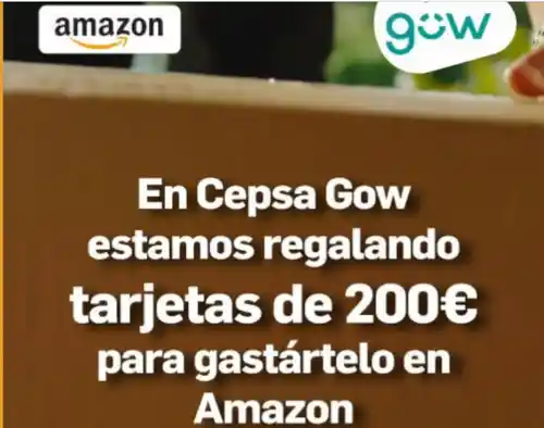 Cepsa sortea 3 tarjetas Amazon de 200€(sorteo por compras)