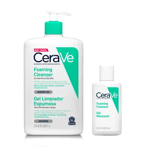 Cerave Gel Limpiador Espumoso 1 L + Regalo Gel Espumoso 20 ml