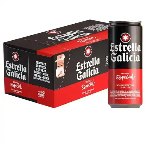Cerveza Estrella Galicia Especial, pack de 10 unidades.