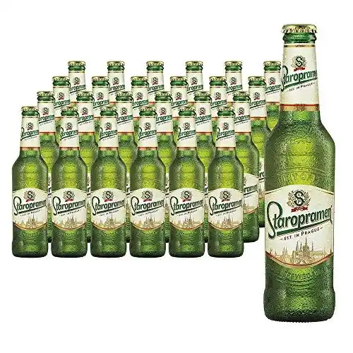 Cerveza Staropramen Premium en botellines.