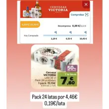 Cerveza Victoria por 0,19€/lata (Carrefour cuentas seleccionadas)