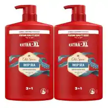 Champú Old Spice Deep Sea Gel 3 en 1 de 2 litros.