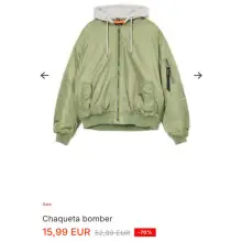 Chaqueta bomber Color oliva claro - CROPP