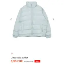 Chaqueta puffer Color verde pálido - CROPP - 083AT-07X