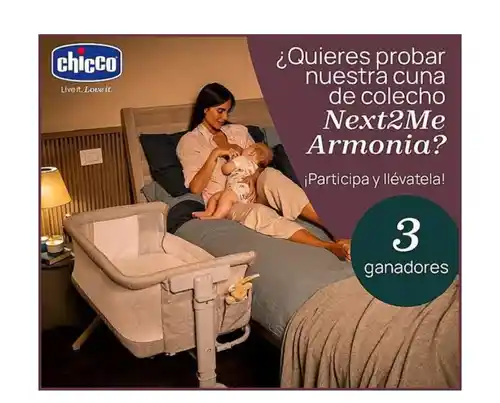 Chicco busca a 3 probadores de colecho Next2me Armonia