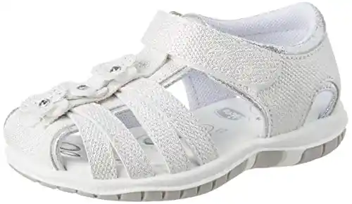 Chicco Sandalia Spider con correa (2), Sandalia Niñas, Blanco 1, 28 EU