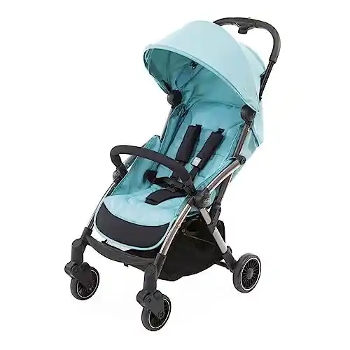 Chicco Silla Paseo Bebé Cheerio, Cochecito 0 Meses a 15 kg Ligero, Compacto, Plegable, Reclinable con Posición para Dormir, Cierre Automático en 1 Movimiento, Capota para Lluvia, Color Azul