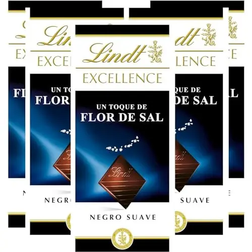 Chocolate Lindt Excellence Flor de Sal 100g.