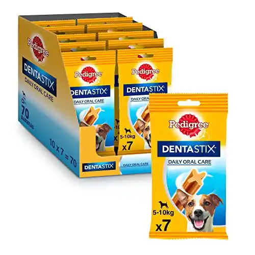 ¡Chollazo! Pack de 70 barritas Dentastix para perros pequeños.