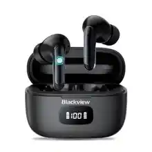 ¡Chollo! Blackview Auriculares Inalámbricos Bluetooth Airbuds 8,Auriculares Bluetooth 5.3 con 4 HD ENC Mic Reducción Activa de Ruido (ANC), 56H Estéreo HiFi Cascos Inalámbricos Bluetooth, IPX7 Impermeable