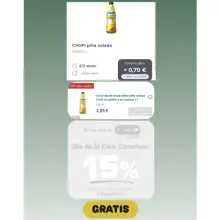 Chufi piña colada GRATIS (solo mañana en Carrefour con Gelt)
