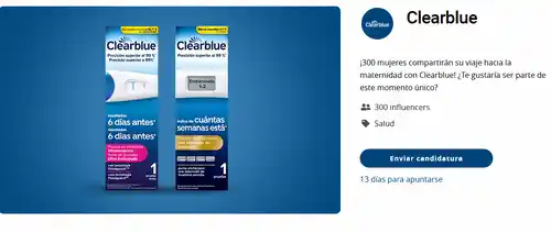 Clearblue reembolso por 2 unidad (trnd y cuponera)