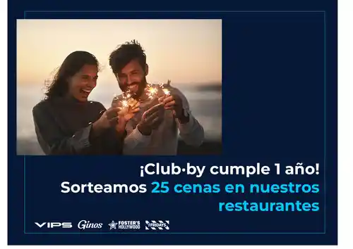 25 cenas en Foster's Hollywood, Vips, TGI Fridays o Ginos (sorteo por aniversario)