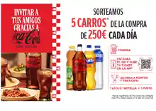 Coca Cola sortea 5 carros de compra CADA DIA (sorteos por compra)