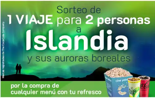 Coca-Cola sortea un viaje a Islandia (sorteo por compra)