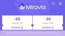 Códigos descuento en Aliexpress para productos vendidos por Miravia (2 para 15)