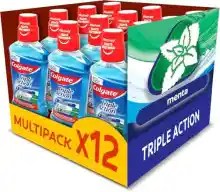 Colgate Triple Acción Enjuague Bucal -  Pack 12 Uds