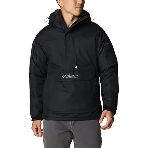 Columbia Challenger Insulated Pullover, Anorak Invierno para Hombre, Black, Talla XL