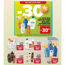 Combo cremas solares (23/6 Carrefour)