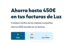 Compara lo que pagas en tus facturas de Luz y gas y ahorra hasta 450€