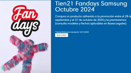 ¡Compra tu TV Samsung en Tien21 y llévate hasta 200€! (reembolso por compra)