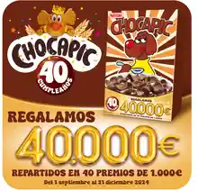 Compra un pack de chocapic y podras llevarte un premio de 1.000€. ¡Descubre al instante si eres uno de los ganadores!