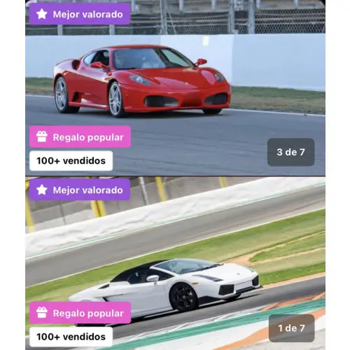 Conducción de Ferrari o Lamborghini por 44€ (En 8 localizaciones)