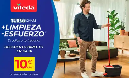 Consigue 10€ de Descuento o Reembolso con Vileda Turbo Smart