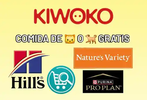 ¡Consigue comida para tu mascota GRATIS con reembolsos y 15€ de regalo en Kiwoko!