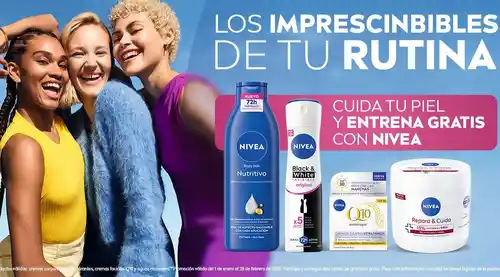 Consigue Entrenamientos Gratis con NIVEA Q10 y Más - Promoción 2025