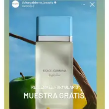 Consigue gratis una muestra del perfume Light Blue de Dolce & Gabbana (Leer descripción)