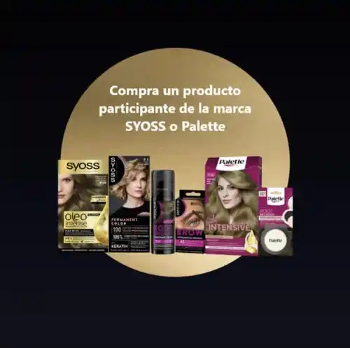 🎁 Prueba gratis productos Syoss o Palette + participa en el sorteo de 100 secadores (Reembolso)