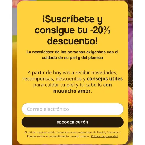 Consigue un -20% DTO - FRESHLY
