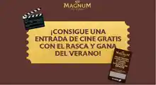 Consigue una entrada de cine gratis con Magnum(sorteo por compra)