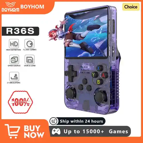 Consola portátil Retro R36S de código abierto, 64BG y 128GB , sistema Linux, pantalla IPS de 3,5 pulgadas