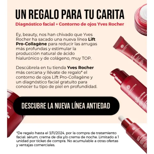 YvesRocher / Contorno de ojos y diagnóstico facial gratis (regalo por compras)