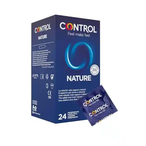 Control Preservativos Nature. Caja Pack Ahorro 24uds