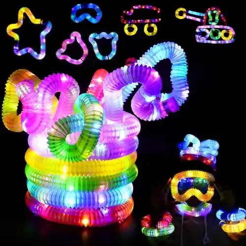 Corpower LED Tubos Pop Juguetes Sensoriales, 12 Piezas.