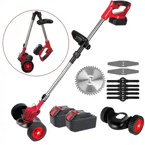 Cortacésped Inalámbrico Compatible Batería Makita 18V Ajustable Plegable