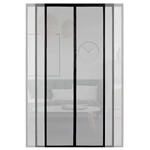 Cortinas Mosquiteras para Puertas - Mosquitera con Imán de Ancho Recortable
