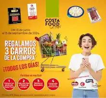 Costa Food sortea 3 carros de la compra todos los días (sorteo por compra)